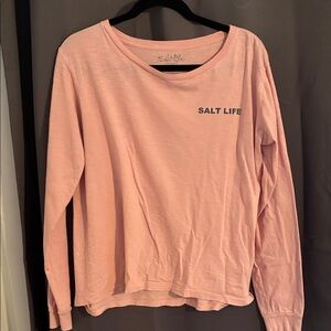 Salt Life Salmon color Long Sleeve Tee